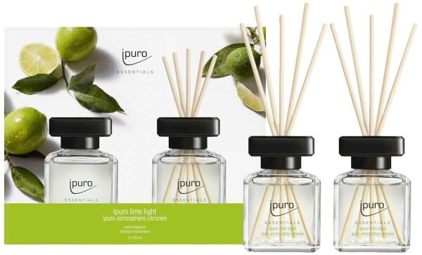 ipuro Raumduft ESSENTIALS Lime Light Citrus 50,0 ml, 2 St.  ( IFC2703 )
