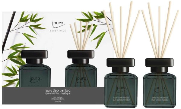 ipuro Raumduft ESSENTIALS black bamboo herb 50,0 ml, 2 St.  ( IFC2708 )