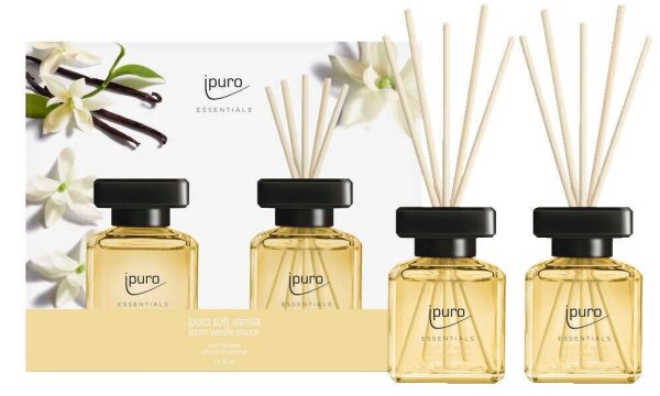 ipuro Raumduft ESSENTIALS soft vanilla Vanille 50,0 ml, 2 St.  ( IFC2707 )