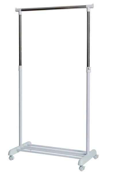 LOVE !T STORE !T Rollgarderobe 670148 weiß Metall ohne Haken 84,0 x 101,0 - 165,0 cm, 1 St.