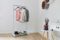 LOVE !T STORE !T Rollgarderobe 670148 weiß Metall ohne Haken 84,0 x 101,0 - 165,0 cm, 1 St.