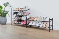 LOVE !T STORE !T Teleskop-Schuhregal LOFT schwarz 62,0 - 116,0 x 23,0 x 36,0 cm, 1 St.