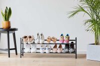 LOVE !T STORE !T Teleskop-Schuhregal LOFT schwarz 62,0 - 116,0 x 23,0 x 36,0 cm, 1 St.