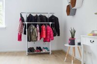 LOVE !T STORE !T Rollgarderobe 670124 weiß Metall ohne Haken 90,0 - 134,0 x 98,0 - 168,0 cm, 1 St.
