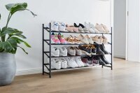 LOVE !T STORE !T Teleskop-Schuhregal LOFT schwarz 62,0 - 116,0 x 23,0 x 68,0 cm, 1 St.
