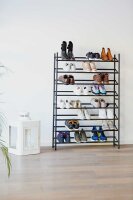 LOVE !T STORE !T Teleskop-Schuhregal LOFT schwarz 62,0 - 116,0 x 23,0 x 68,0 cm, 1 St.