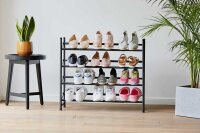 LOVE !T STORE !T Teleskop-Schuhregal LOFT schwarz 62,0 - 116,0 x 23,0 x 68,0 cm, 1 St.