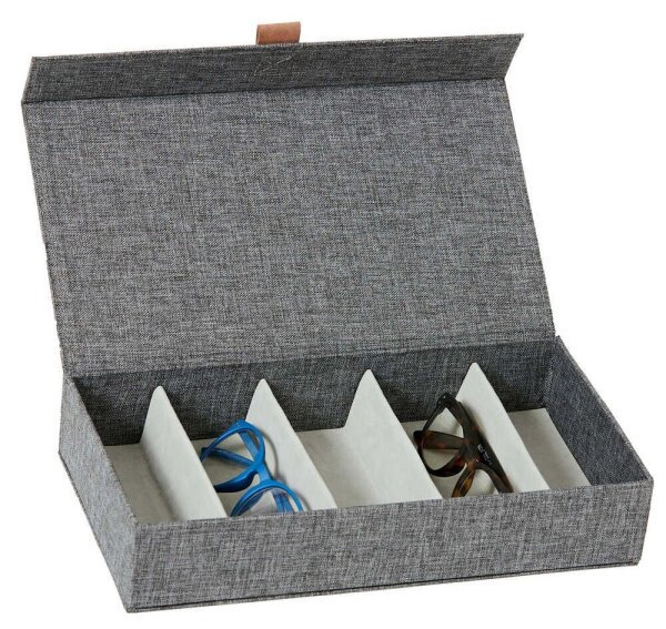 LOVE !T STORE !T Premium Brillenbox grau 30,0 x 17,0 x 6,0 cm, 1 St.