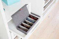 LOVE !T STORE !T Premium Brillenbox grau 30,0 x 17,0 x 6,0 cm, 1 St.