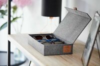 LOVE !T STORE !T Premium Brillenbox grau 30,0 x 17,0 x 6,0 cm, 1 St.