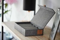 LOVE !T STORE !T Premium Brillenbox grau 30,0 x 17,0 x 6,0 cm, 1 St.
