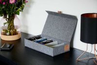 LOVE !T STORE !T Premium Brillenbox grau 30,0 x 17,0 x 6,0 cm, 1 St.