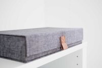 LOVE !T STORE !T Premium Brillenbox grau 30,0 x 17,0 x 6,0 cm, 1 St.
