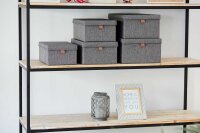 LOVE !T STORE !T Premium Aufbewahrungsboxen-Set grau, 1 Set