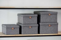 LOVE !T STORE !T Premium Aufbewahrungsboxen-Set grau, 1 Set