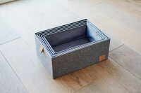 LOVE !T STORE !T Premium Aufbewahrungsboxen-Set grau, 1 Set
