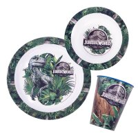 Kindergeschirr-Set Jurassic World blau/grün 3-tlg.,...