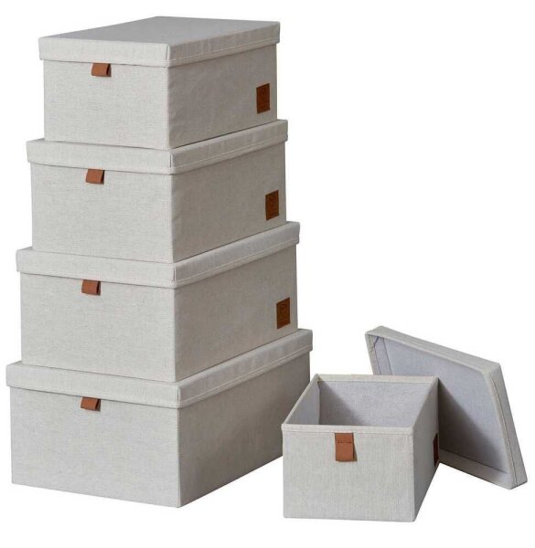 LOVE !T STORE !T Premium Aufbewahrungsboxen-Set beige, 1 Set