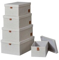 LOVE !T STORE !T Premium Aufbewahrungsboxen-Set beige, 1 Set