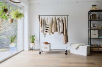 LOVE !T STORE !T Rollgarderobe LOFT 550382OS grau Metall ohne Haken 129,0 x 166,0 cm, 1 St.