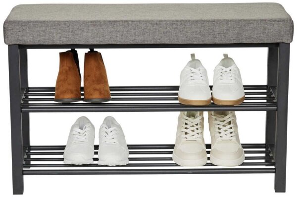 LOVE !T STORE !T Schuhregal LOFT schwarz, grau 80,0 x 31,5 x 50,0 cm, 1 St.