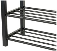LOVE !T STORE !T Schuhregal LOFT schwarz, grau 80,0 x 31,5 x 50,0 cm, 1 St.
