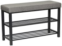 LOVE !T STORE !T Schuhregal LOFT schwarz, grau 80,0 x 31,5 x 50,0 cm, 1 St.