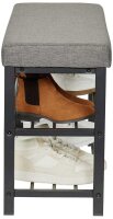 LOVE !T STORE !T Schuhregal LOFT schwarz, grau 80,0 x 31,5 x 50,0 cm, 1 St.