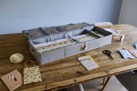 LOVE !T STORE !T Premium Geschenkpapier-Organizer hellgrau 90,0 x 30,0 x 12,0 cm, 1 St.