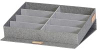 LOVE !T STORE !T Premium Brillenbox grau 32,0 x 25,0 x 5,5 cm, 1 St.