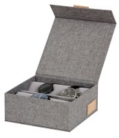 LOVE !T STORE !T Premium Uhrenbox grau 16,5 x 16,5 x 7,0...