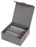 LOVE !T STORE !T Premium Uhrenbox grau 16,5 x 16,5 x 7,0 cm, 1 St.