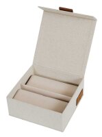 LOVE !T STORE !T Premium Uhrenbox beige 16,5 x 16,5 x 7,0...