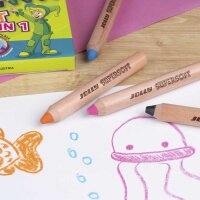 JOLLY Supersoft 3 in 1 Buntstifte farbsortiert, 12 St.