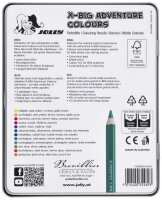 JOLLY X-BIG Adventure Colours Buntstifte farbsortiert, 12 St.
