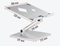 DURABLE Laptop-Ständer RISE silber