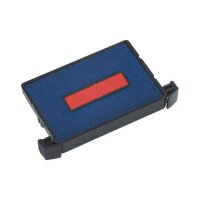 trodat Ersatzstempelkissen 6/4750/2 blau/rot 4,1 x 2,4 cm, 2 St.