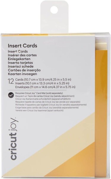 cricut™ Joy Einlegekarten für Schneideplotter beige,  12 St.