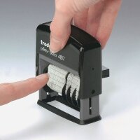 trodat Ersatzstempelkissen 6/4817 schwarz 5,6 x 1,9 cm, 2 St.