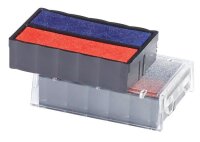 trodat Ersatzstempelkissen 6/4850 blau/rot 2,5 x 0,5 cm, 2 St.