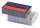 trodat Ersatzstempelkissen 6/4850 blau/rot 2,5 x 0,5 cm, 2 St.