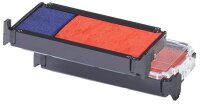 trodat Ersatzstempelkissen 6/4912/2 blau/rot 4,7 x 1,8 cm, 2 St.