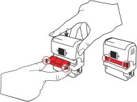 trodat Ersatzstempelkissen 6/4912/2 blau/rot 4,7 x 1,8 cm, 2 St.