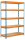 Simonrack Schwerlastregal KIT BRICOFORTE 1204-5 CHIPBOARD 458100040201245 orange, blau 120,0 x 45,0 x 200,0 cm