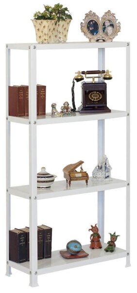 Simonrack Schwerlastregal KIT HOMECLASSIC MINI 4/300 202100204168034 weiß 80,0 x 30,0 x 160,0 cm