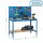 Simonrack Werkbank KIT SIMONWORK BT2 1500 blau 150,0 x 61,0 x 144,5 cm