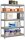 Simonrack Schwerlastregal KIT BRICOFORTE 1204-5 CHIPBOARD 778100040201245 verzinkt 120,0 x 45,0 x 200,0 cm