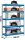 Simonrack Schwerlastregal KIT BRICOFORTE 1204-5 CHIPBOARD 448100040201245 blau 120,0 x 45,0 x 200,0 cm