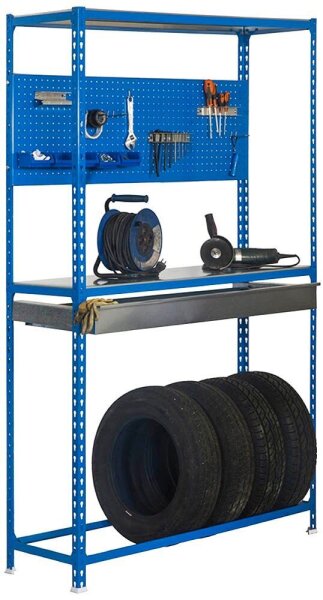 Simonrack Werkbank KIT SIMONRACING BOX PLUS 3/400 blau, verzinkt 1 Schublade 100  ( 447109233201043 )