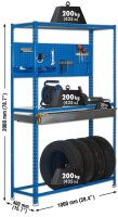 Simonrack Werkbank KIT SIMONRACING BOX PLUS 3/400 blau,...